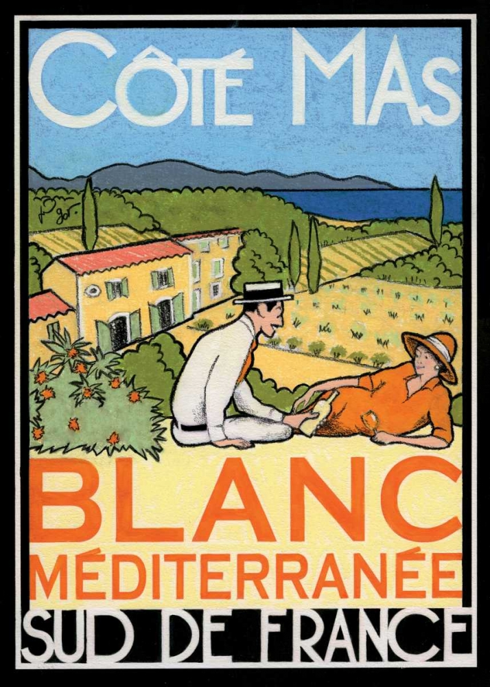 Blanc Mediterranee art print by Jean Pierre Got for $57.95 CAD