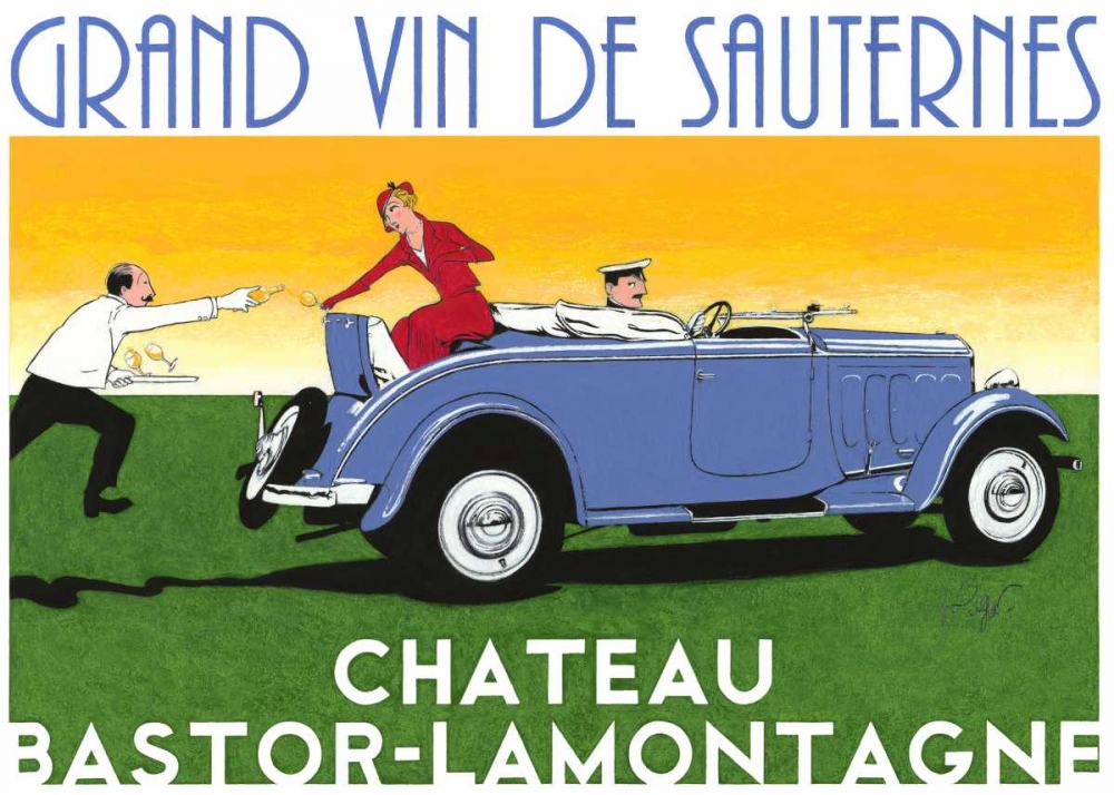 Cabriolet art print by Jean Pierre Got for $57.95 CAD