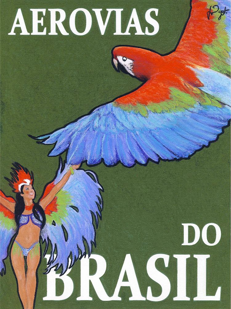 Aerovias do Brasil art print by Jean Pierre Got for $57.95 CAD