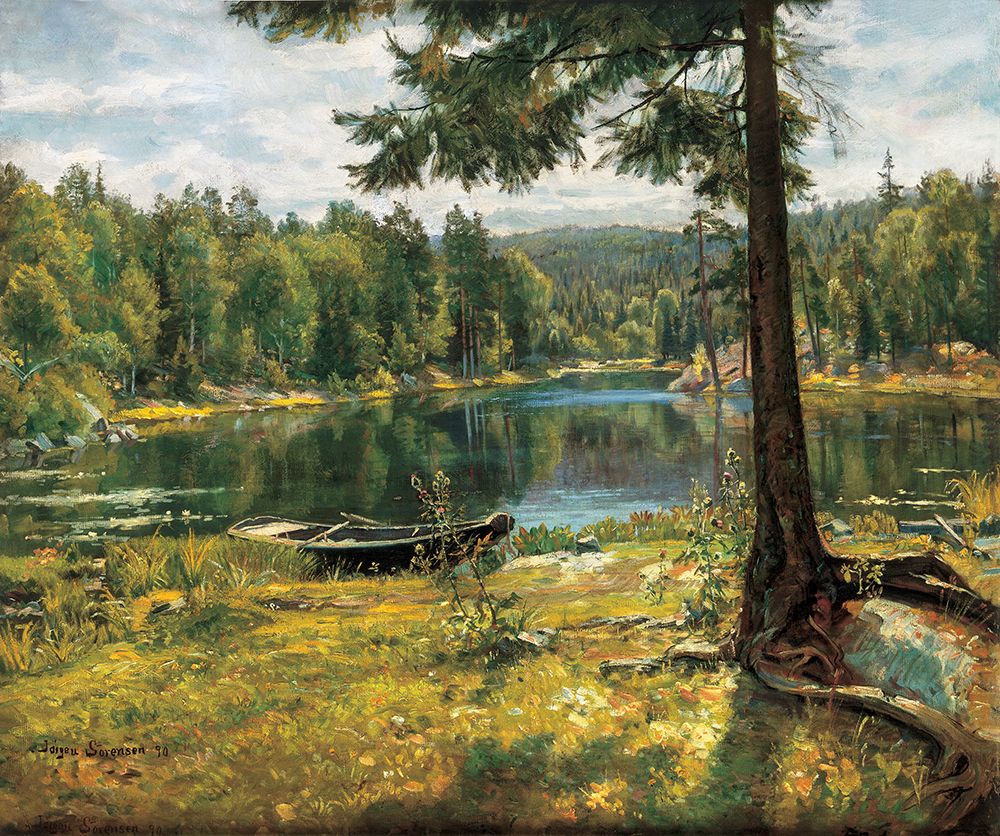 Summer on the Lake art print by Jorgen Sorensen for $57.95 CAD