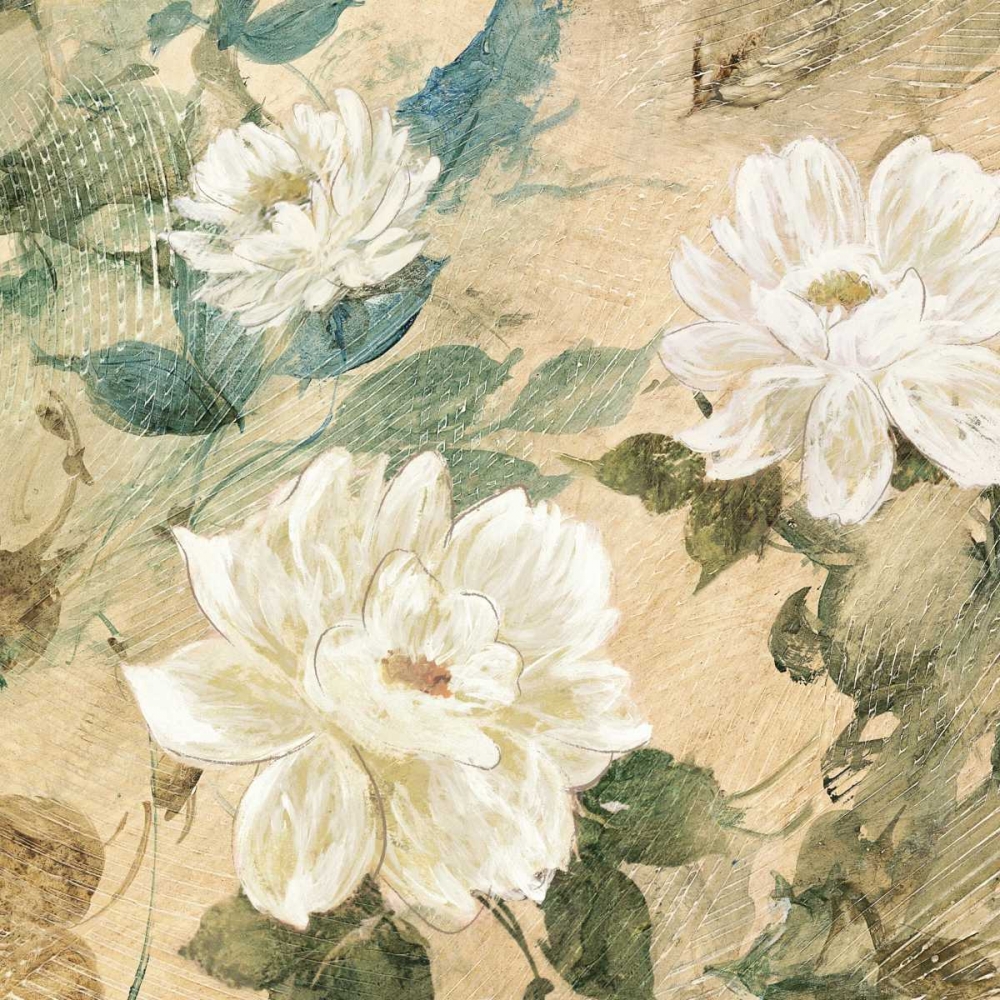 White Flowers II art print by Jil Wilcox for $57.95 CAD