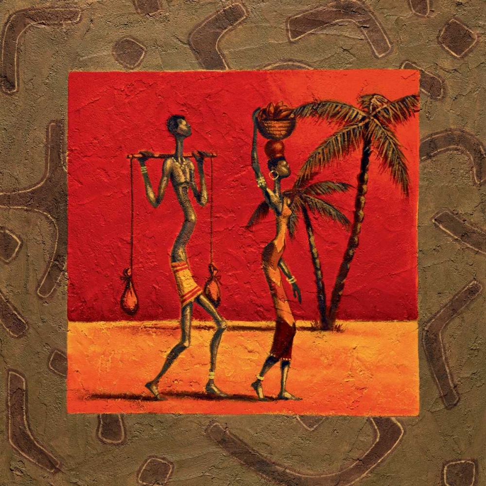 Sun Tribe I art print by Kamba for $57.95 CAD