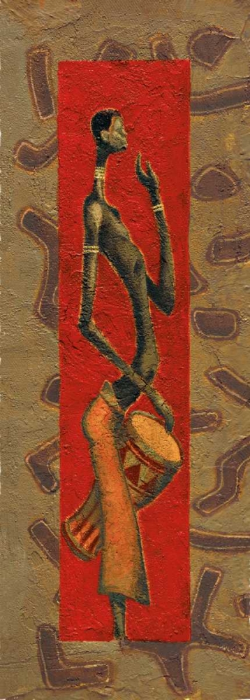 African Drummer II art print by Kamba for $57.95 CAD