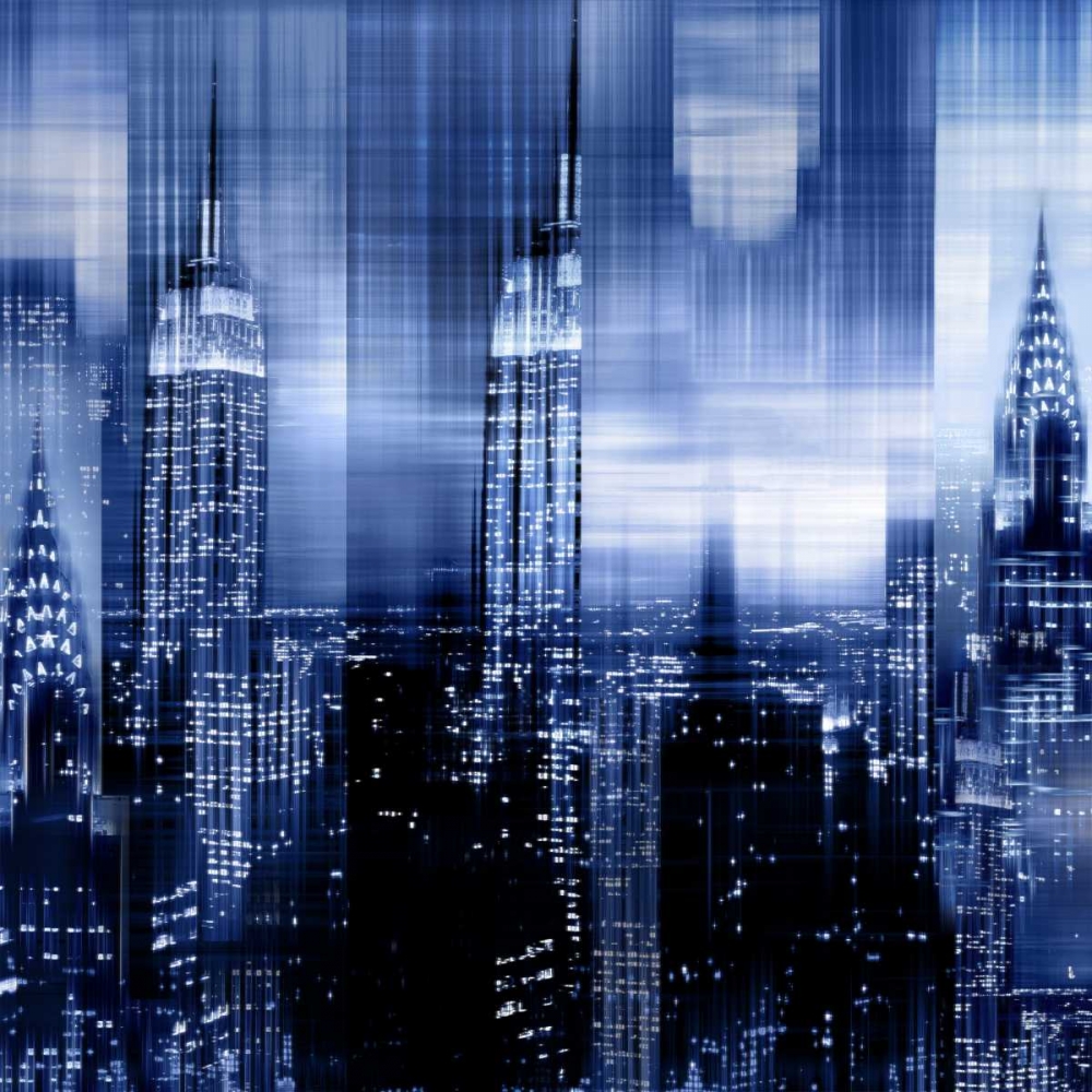 NYC - Reflections in Blue II art print by Kate Carrigan for $57.95 CAD