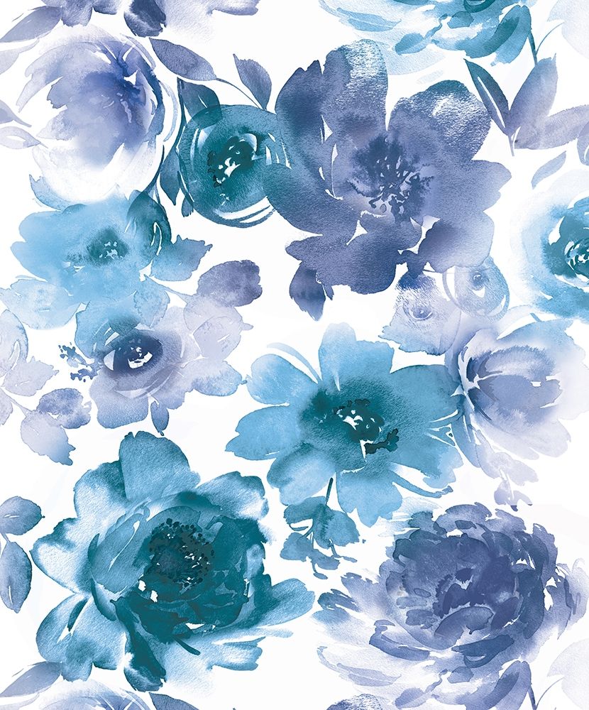 Springtime Indigo and Teal art print by Kelsey Morris for $57.95 CAD