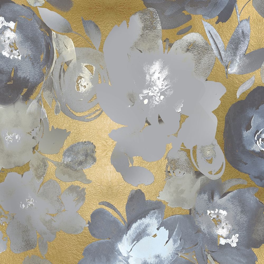 Springtime Silver on Gold I art print by Kelsey Morris for $57.95 CAD