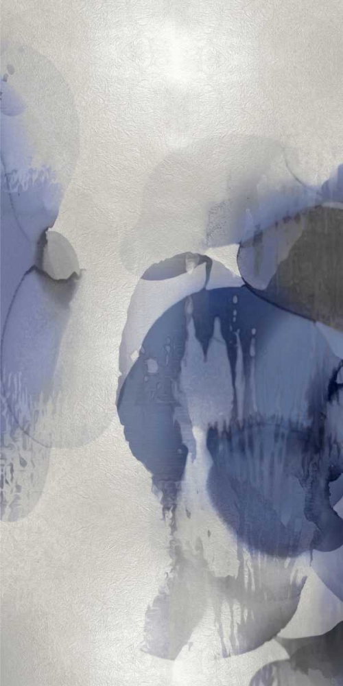 Cascade Indigo Triptych II art print by Kristina Jett for $57.95 CAD