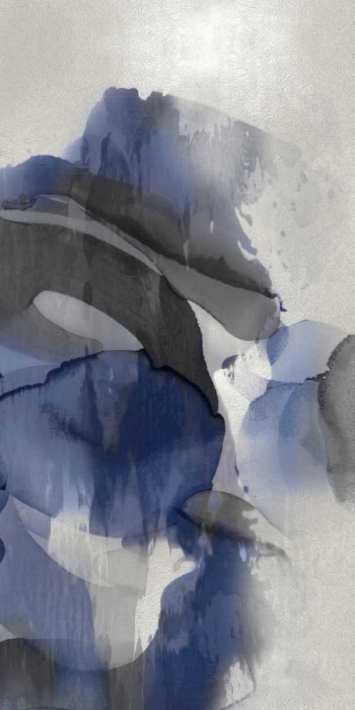 Cascade Indigo Triptych III art print by Kristina Jett for $57.95 CAD