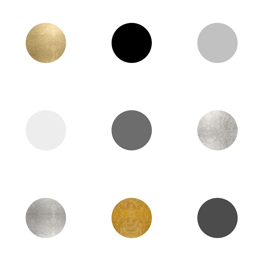 Circle Three Gold Silver art print by Karl Langdon for $57.95 CAD