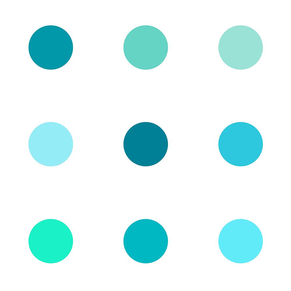 Circle Three Blue Green art print by Karl Langdon for $57.95 CAD