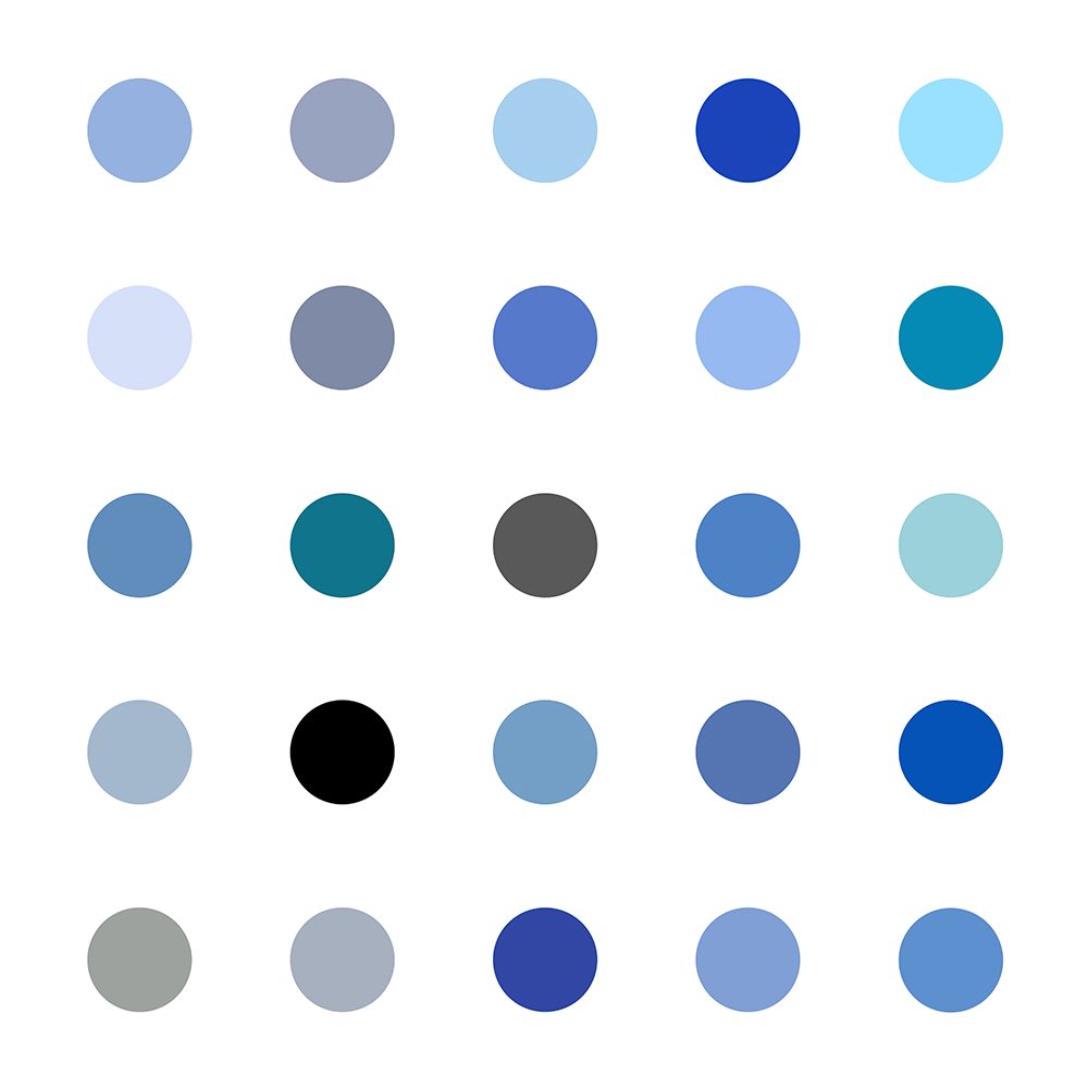 Circle Five Blue art print by Karl Langdon for $57.95 CAD