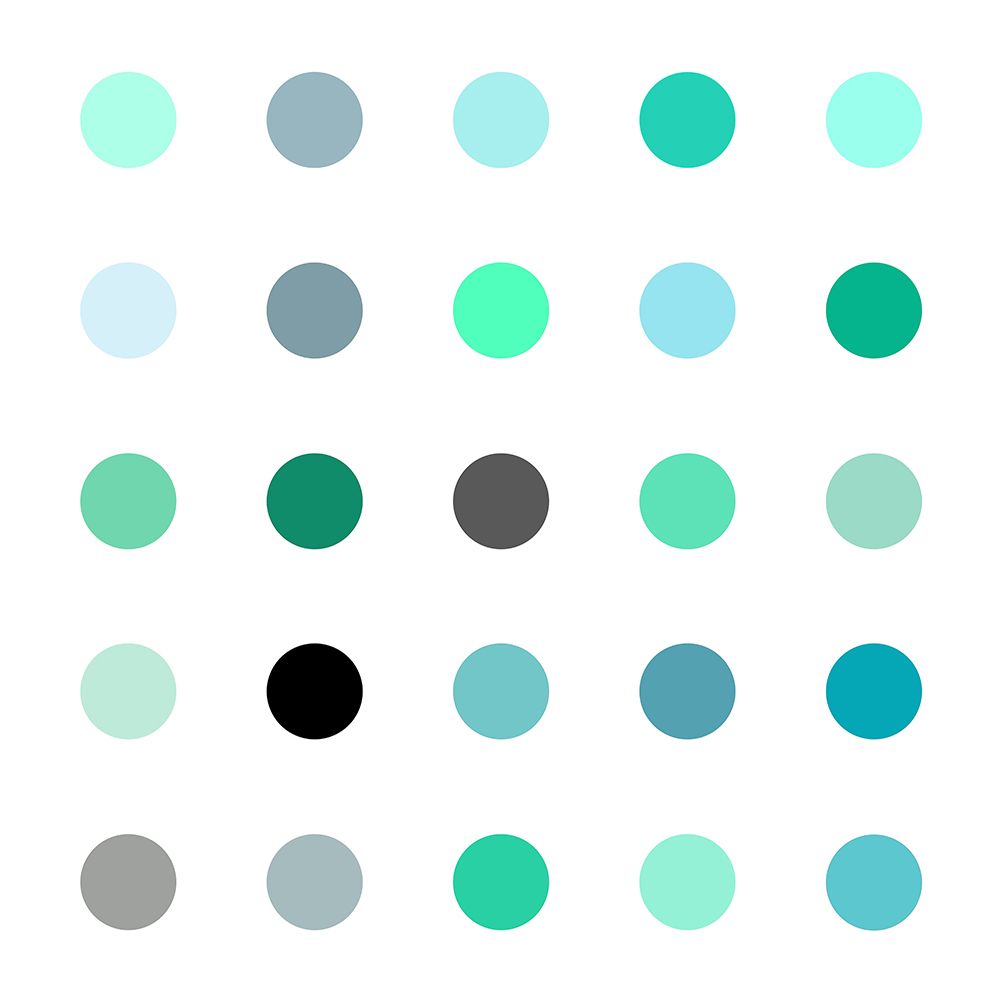 Circle Five Green art print by Karl Langdon for $57.95 CAD