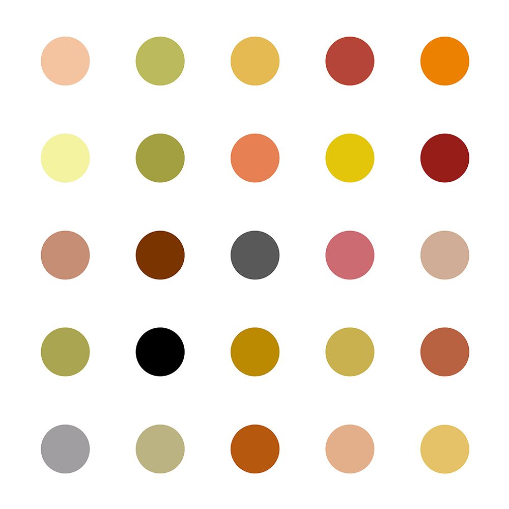 Circle Five Earth Tones art print by Karl Langdon for $57.95 CAD