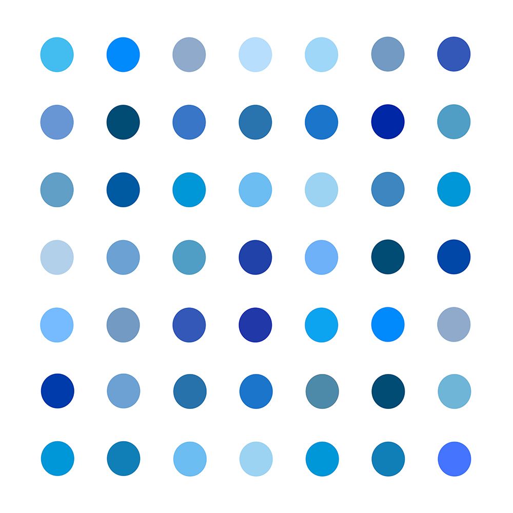Circle Seven Blue art print by Karl Langdon for $57.95 CAD