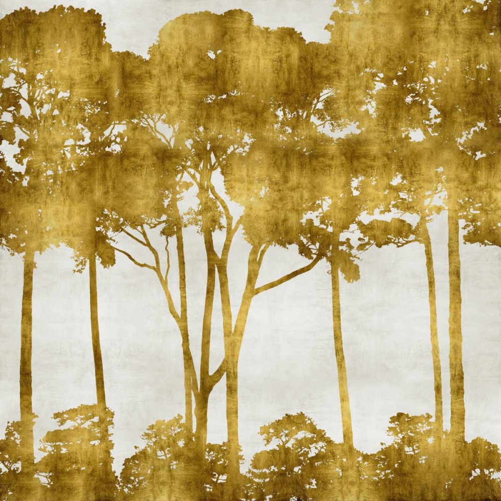 Tree Lined In Gold I art print by Kate Bennett for $57.95 CAD