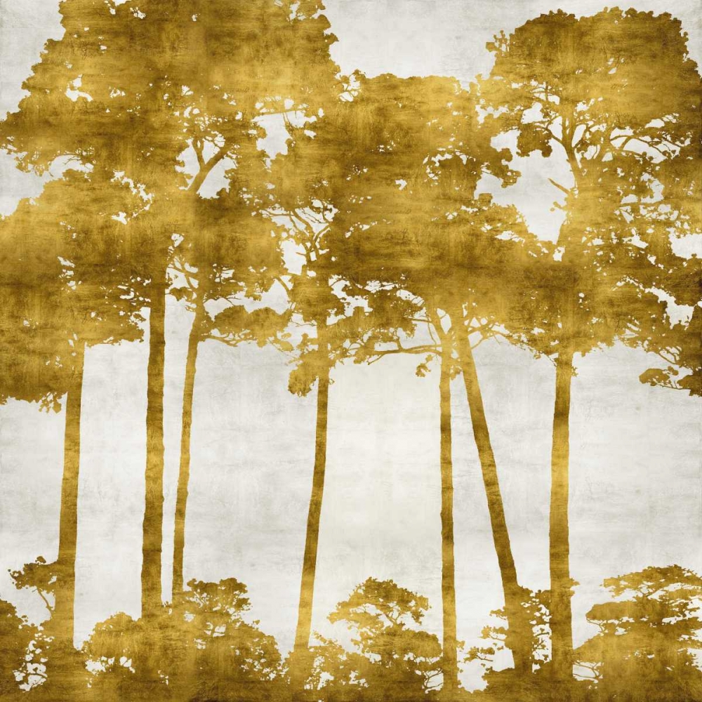 Tree Lined In Gold II art print by Kate Bennett for $57.95 CAD