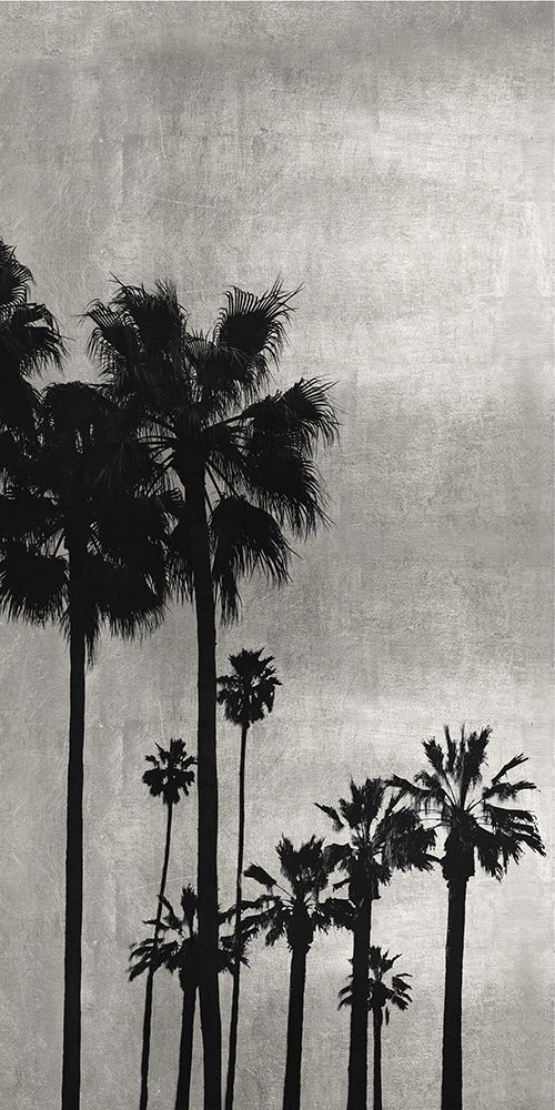 Palm Silhouette on Silver I art print by Kate Bennett for $57.95 CAD