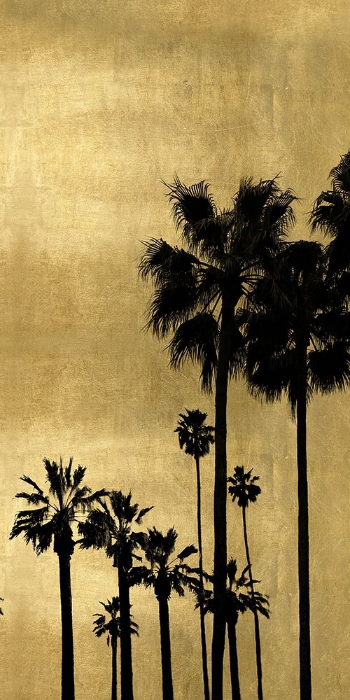 Palm Silhouette on Gold II art print by Kate Bennett for $57.95 CAD