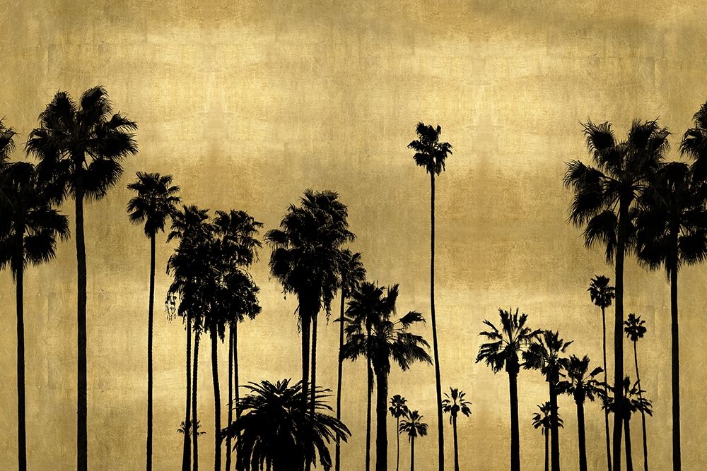 Palm Row on Gold art print by Kate Bennett for $57.95 CAD