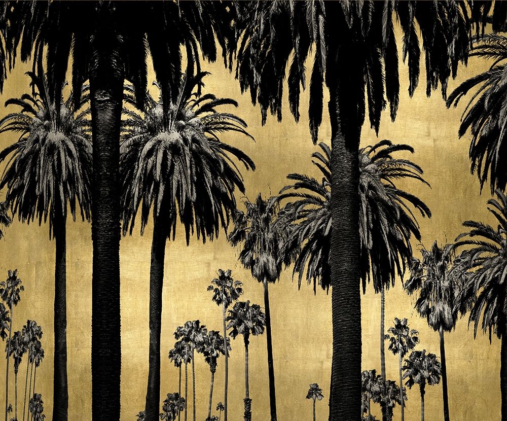 Palms on Gold art print by Kate Bennett for $57.95 CAD