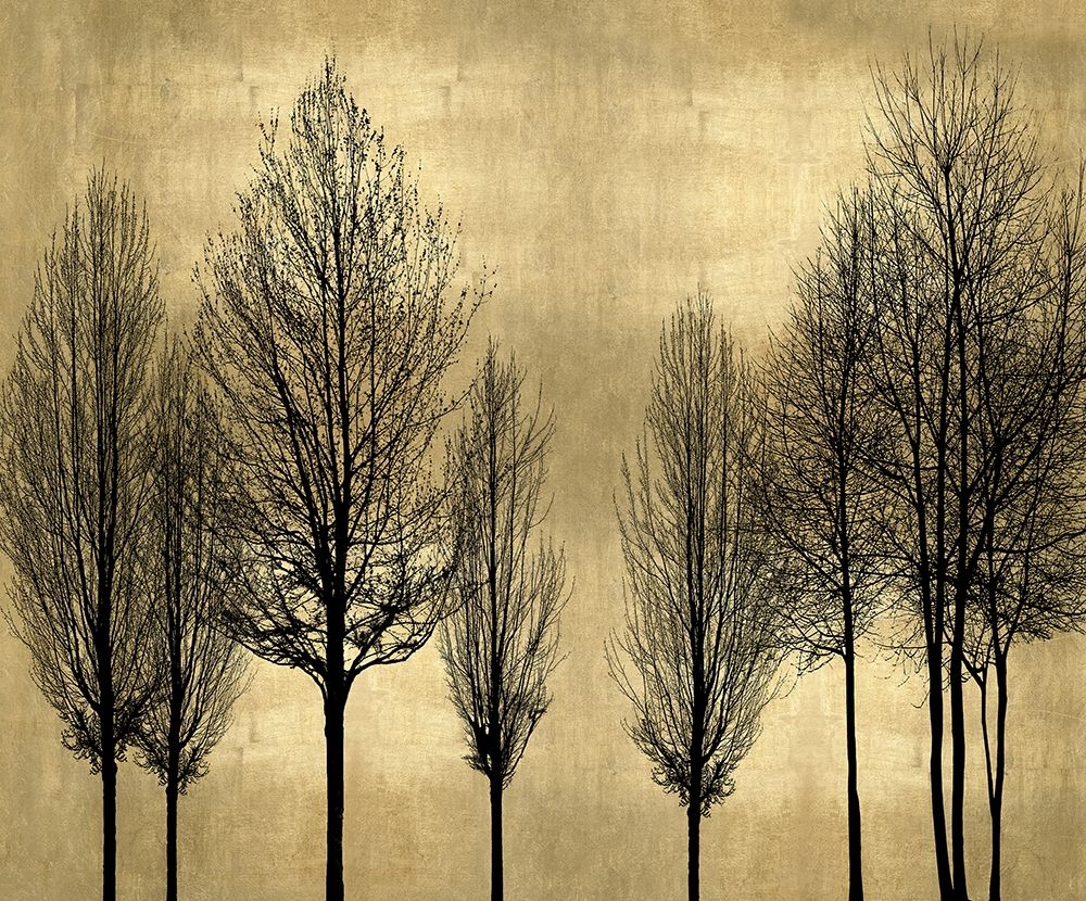 Trees on Gold art print by Kate Bennett for $57.95 CAD