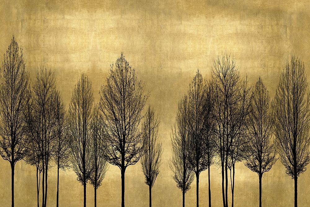 Tree Line on Gold art print by Kate Bennett for $57.95 CAD