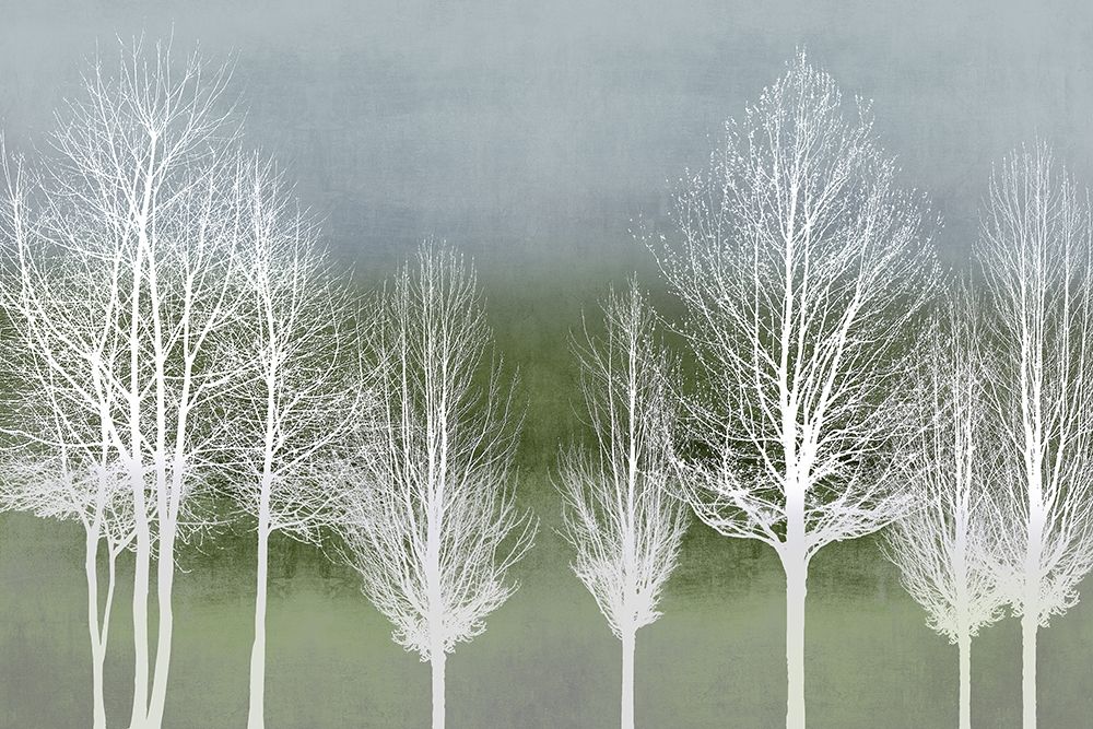 Trees on Green art print by Kate Bennett for $57.95 CAD