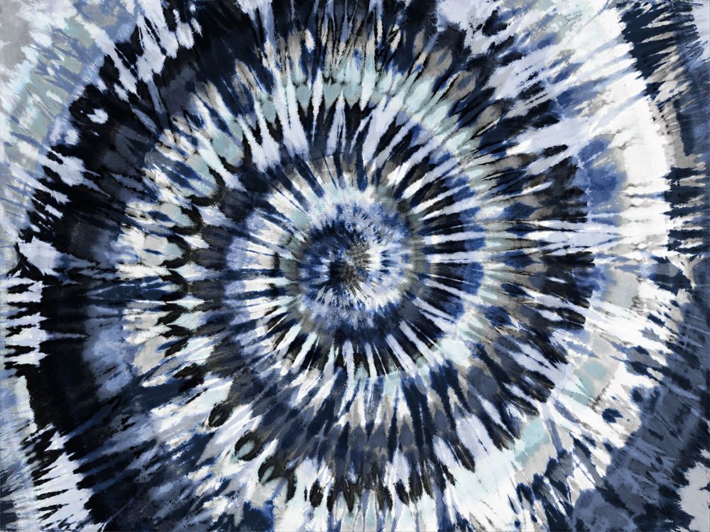 Tie Dye Indigo Blue art print by Molly Kearns for $57.95 CAD