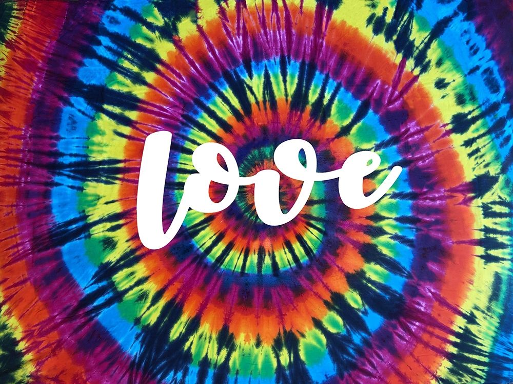 Tie Dye Rainbow Love I art print by Molly Kearns for $57.95 CAD