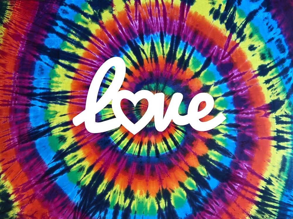 Tie Dye Rainbow Love II art print by Molly Kearns for $57.95 CAD