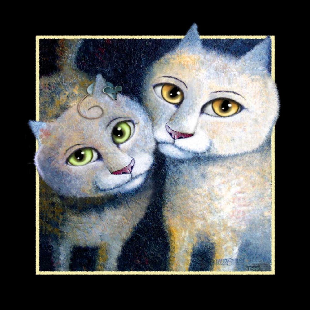 Angels (Black with Mouse) art print by Laura Seeley for $57.95 CAD