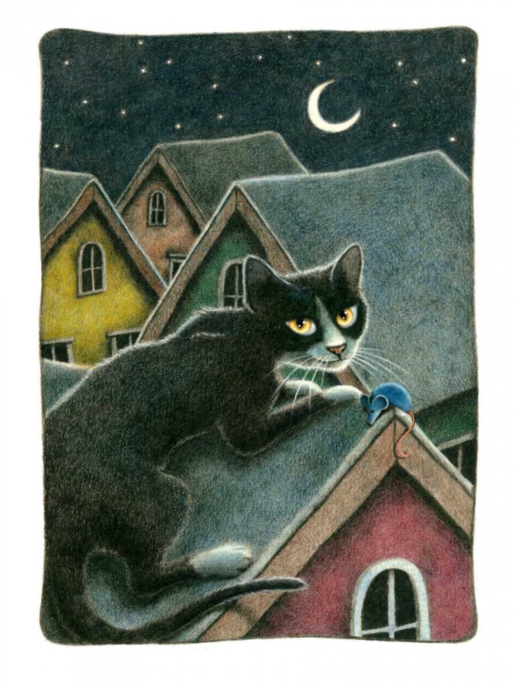 Night Shift (with Mouse) art print by Laura Seeley for $57.95 CAD