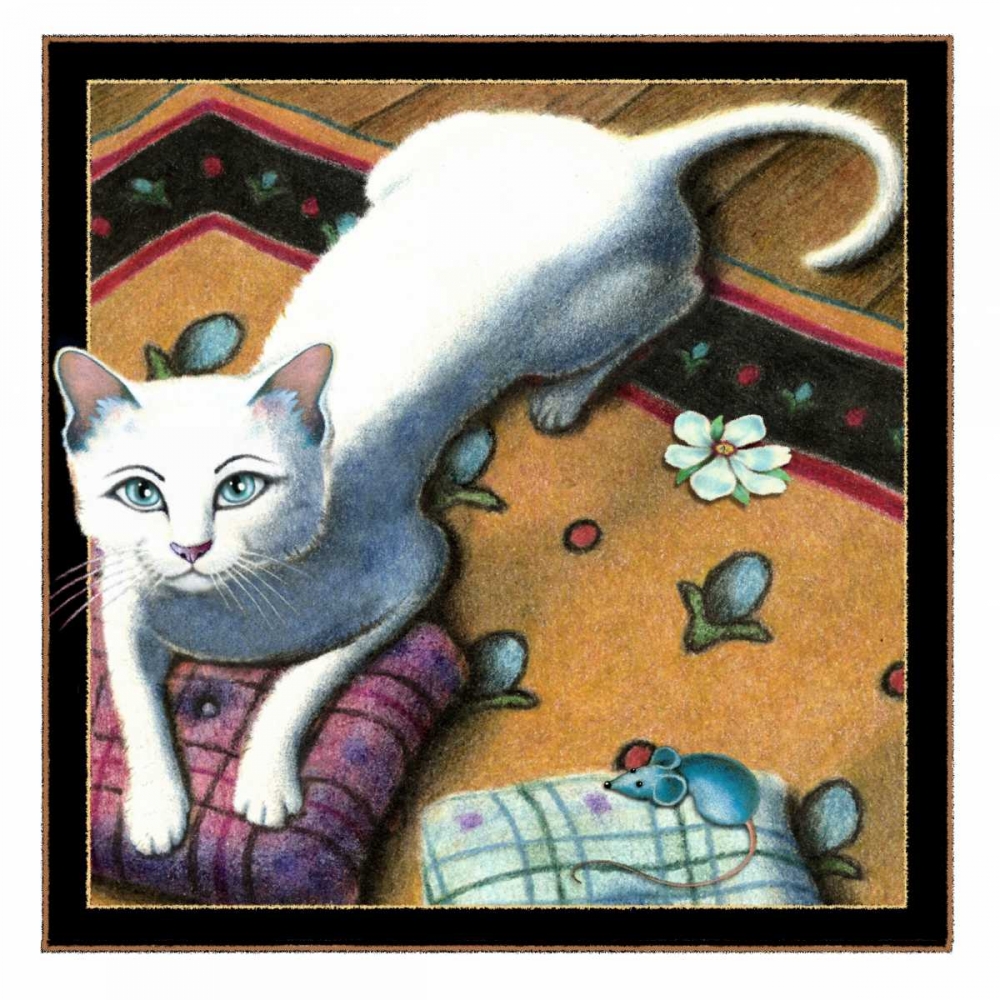 Pillow Talk (with Mouse) art print by Laura Seeley for $57.95 CAD