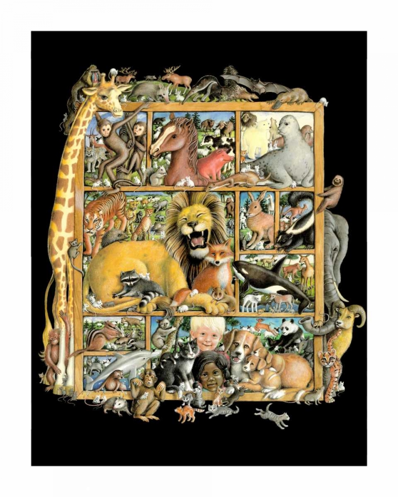 Shadowbox Hunt -Mammal Menager art print by Laura Seeley for $57.95 CAD
