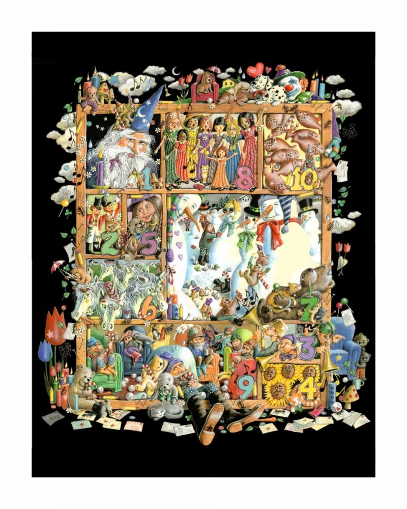 Shadowbox Hunt -Count to Ten art print by Laura Seeley for $57.95 CAD