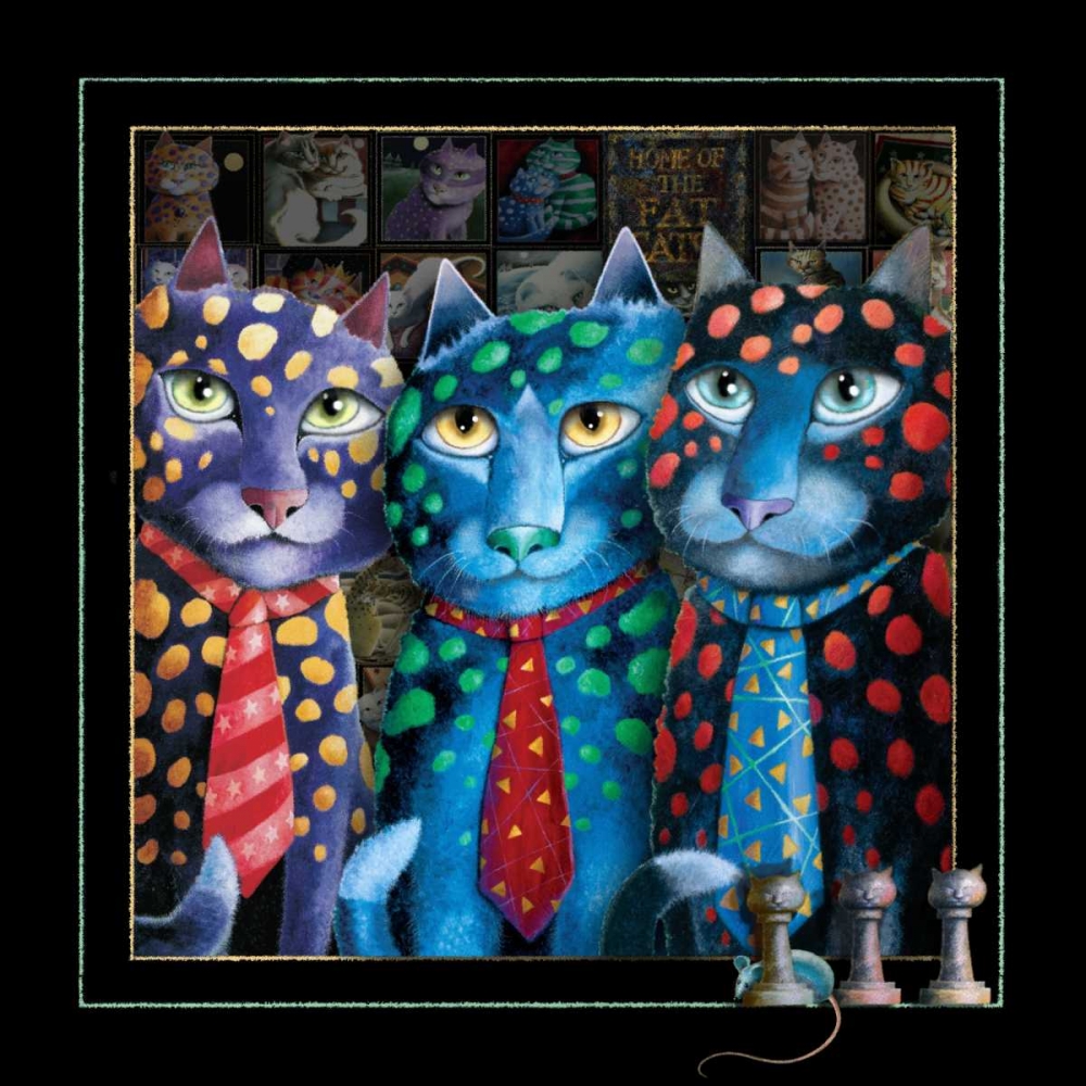 The Corporate Cats (Black Ches art print by Laura Seeley for $57.95 CAD