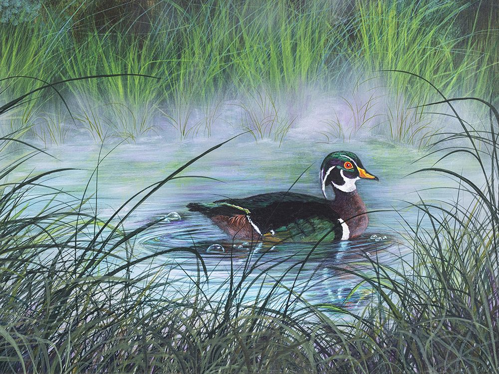 Peaceful Paddle art print by Linda Sullivan Mataya for $57.95 CAD