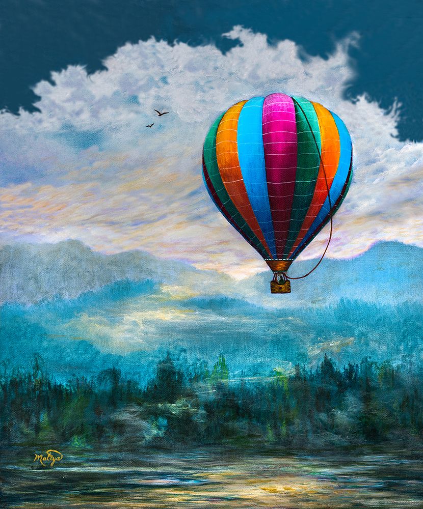 Sunrise Launch art print by Linda Sullivan Mataya for $57.95 CAD