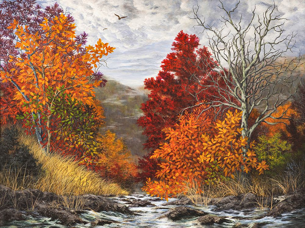 Where Waterfalls Begin art print by Linda Sullivan Mataya for $57.95 CAD