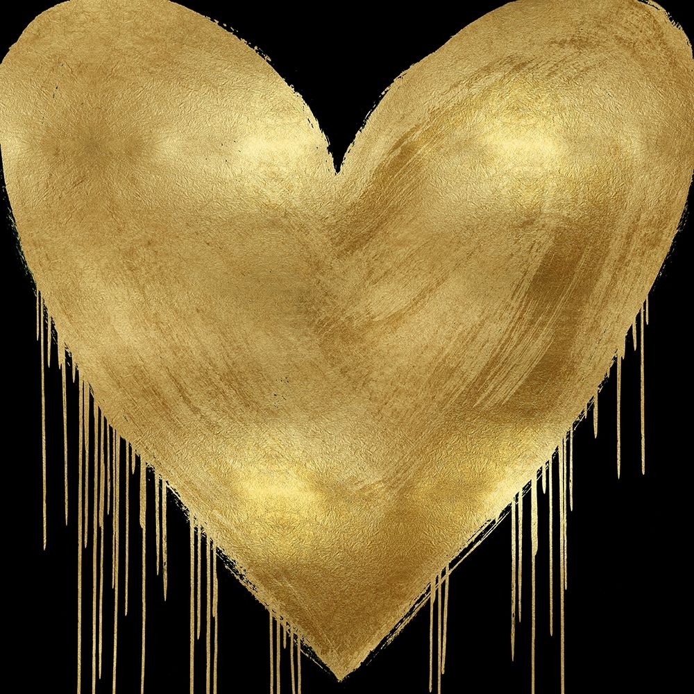 Big Hearted Gold on Black art print by Lindsay Rodgers for $57.95 CAD