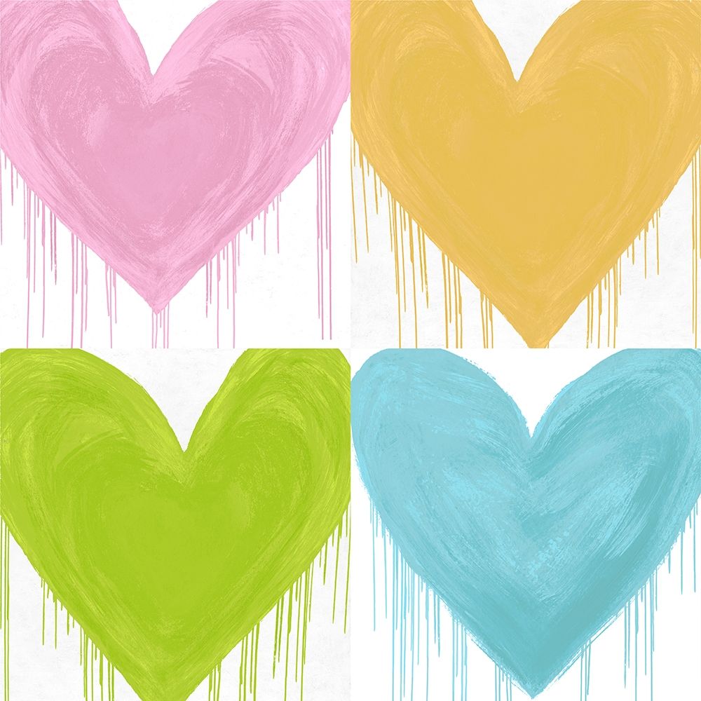 Big Hearted Quartet I art print by Lindsay Rodgers for $57.95 CAD