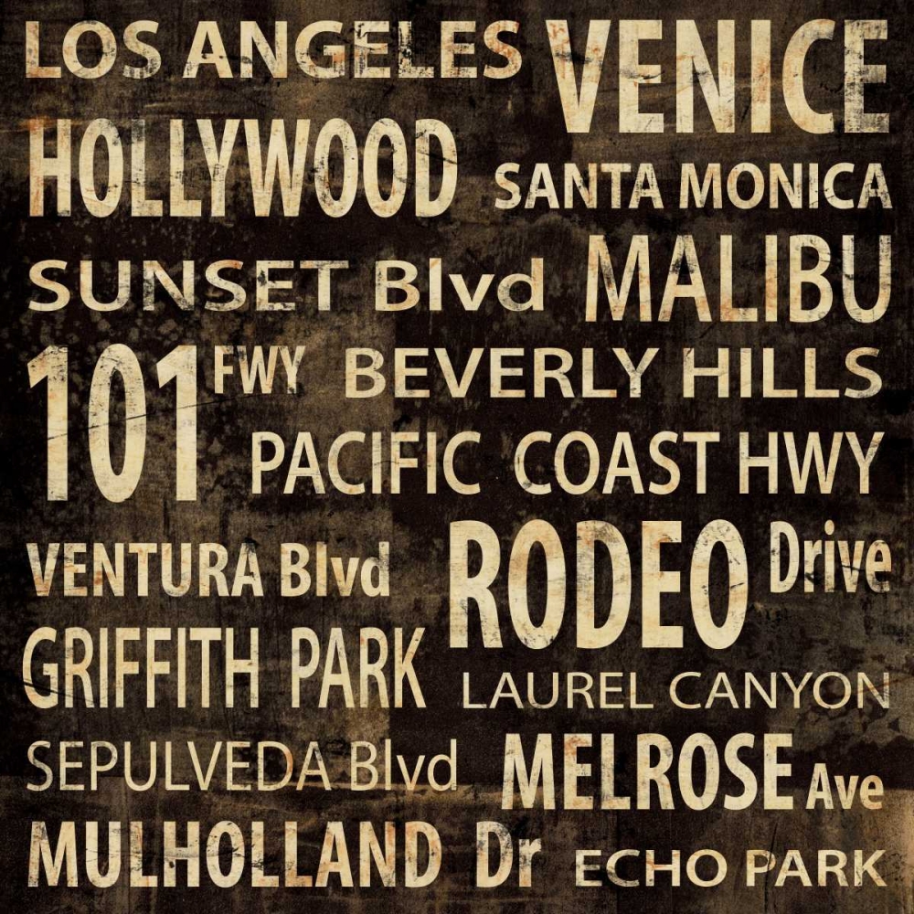 LA art print by Luke Wilson for $57.95 CAD