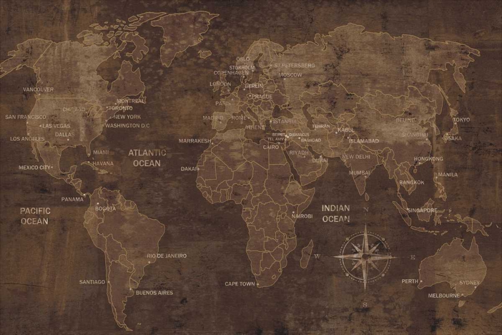 The World art print by Luke Wilson for $57.95 CAD