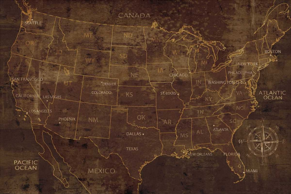 United States art print by Luke Wilson for $57.95 CAD