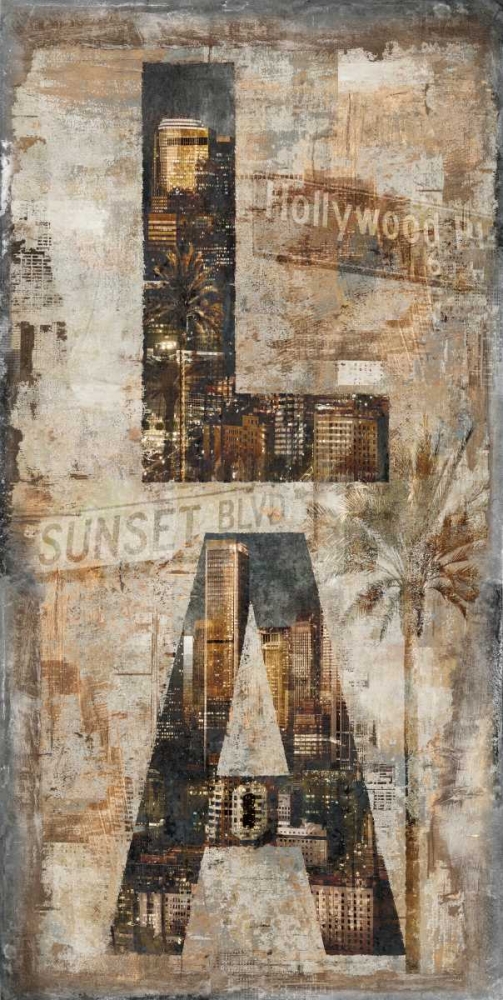 LA Vertical art print by Luke Wilson for $57.95 CAD