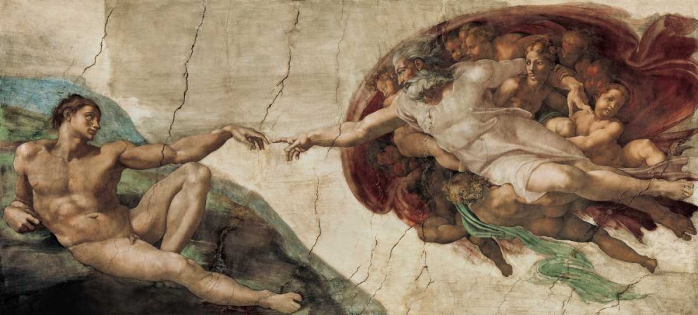 Creazione di Adamo art print by Michelangelo for $57.95 CAD