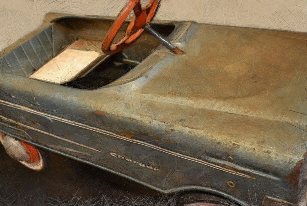Charger Pedal Car art print by Michelle Calkins for $57.95 CAD