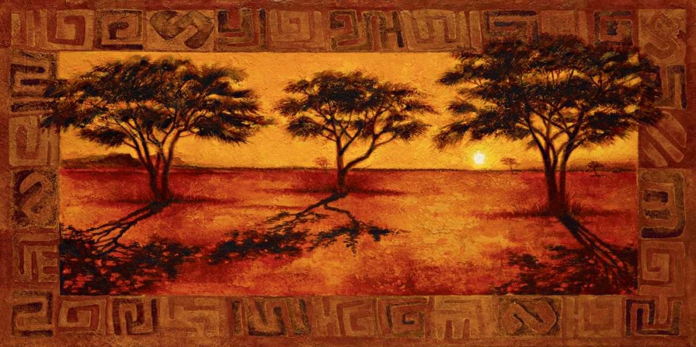 Serengeti Sunset art print by Madou for $57.95 CAD