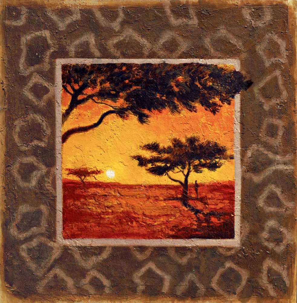 Savannah Sunset I art print by Madou for $57.95 CAD