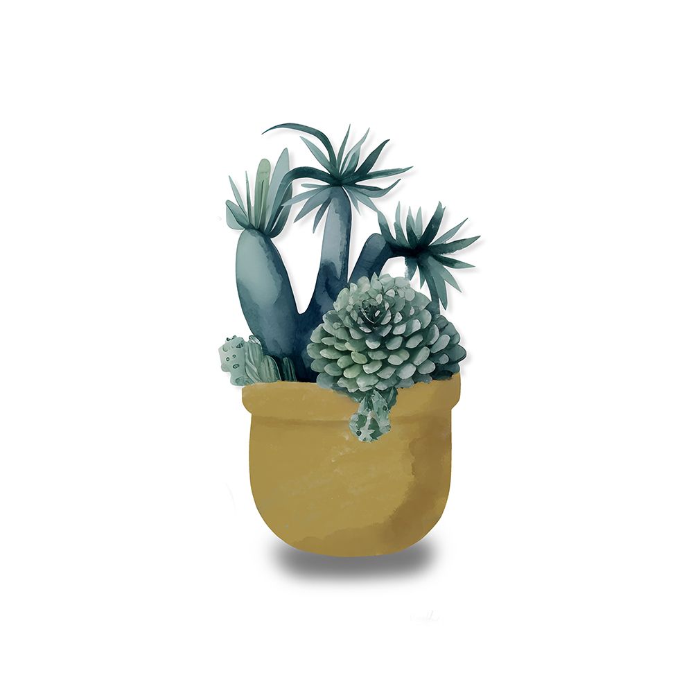 Succlents Pot art print by Amber Clarkson for $57.95 CAD